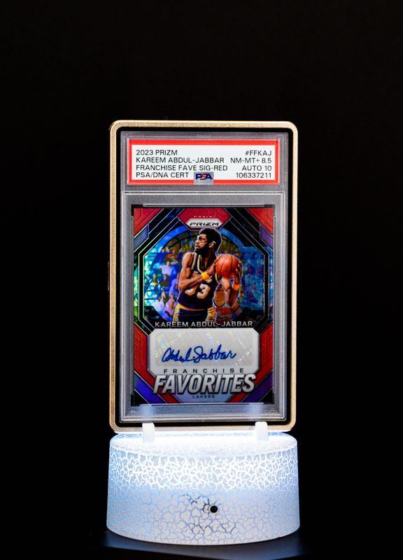 2023 Prizm Franchise Favorites Red Auto Kareem Abdul-Jabbar PSA 8.5 Auto 10 #FFKAJ