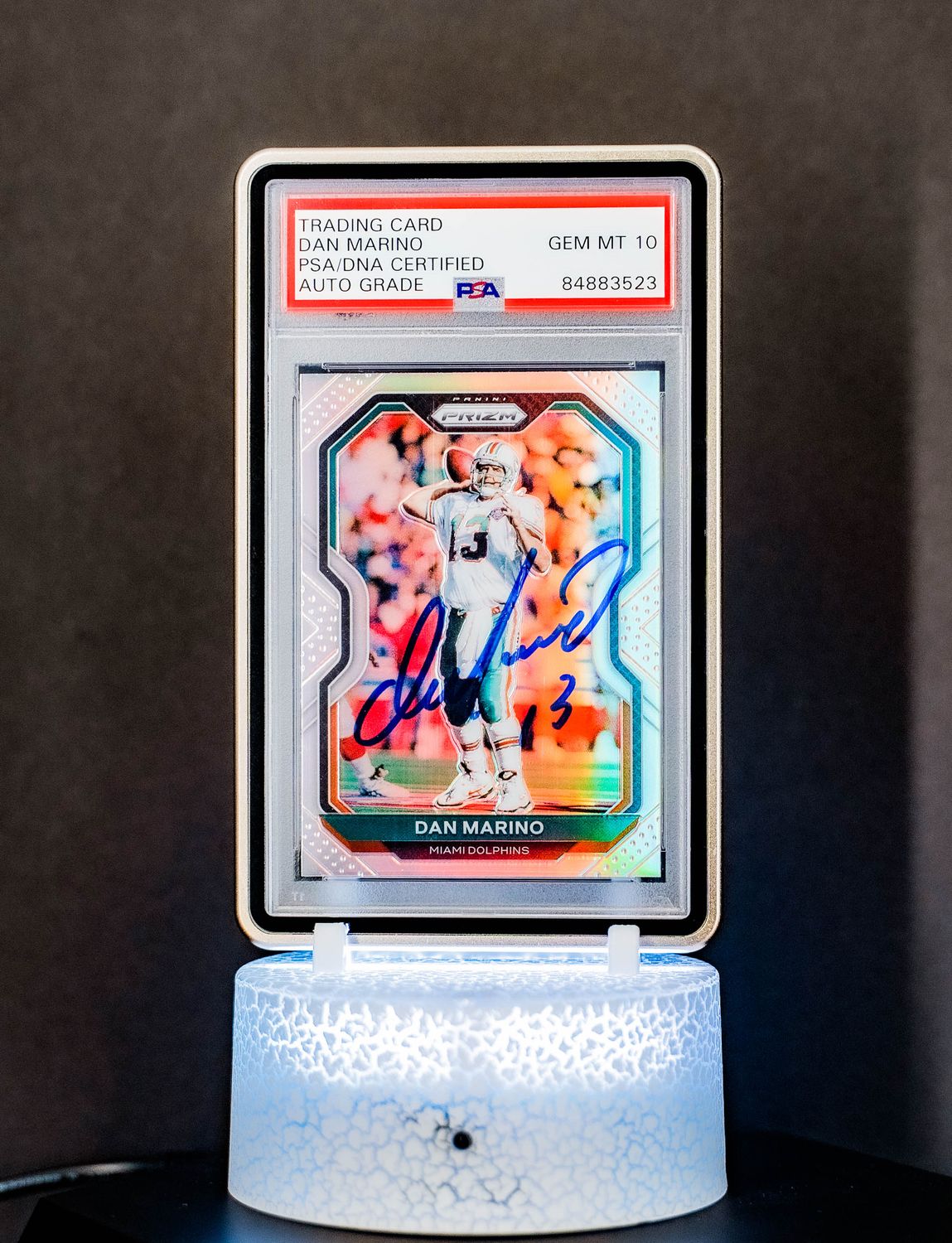 2020 Panini Prizm Silver Dan Marino #18 PSA GEM MT 10, Auto 10