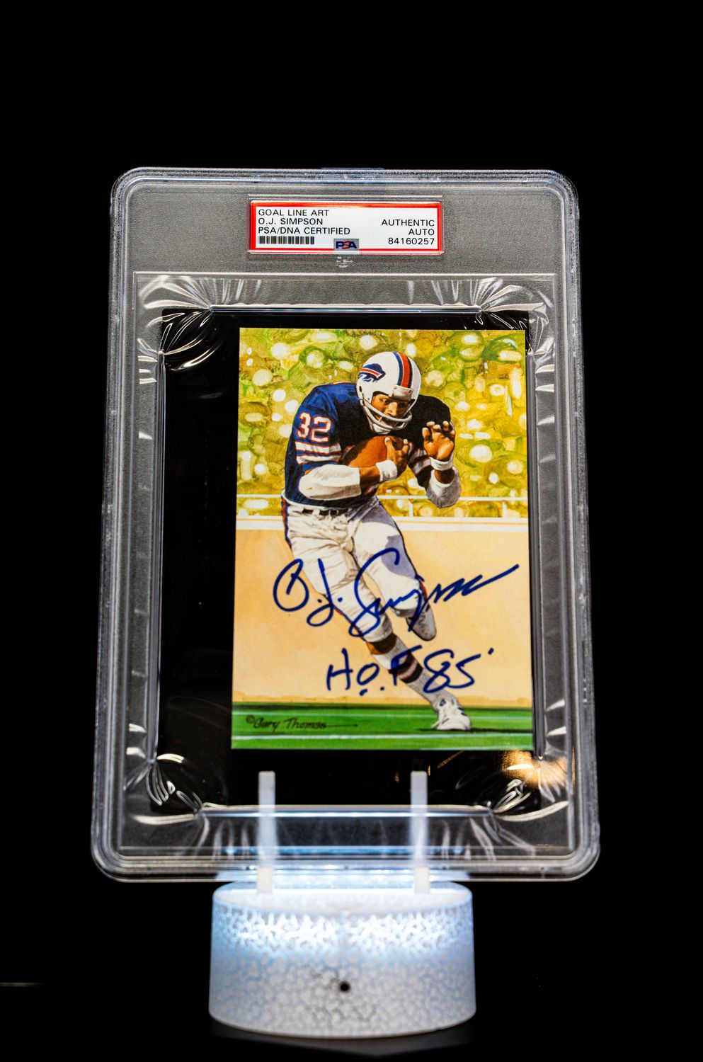 1994 H.O.F. Cards Hall of Fame Signature Series O.J. Simpson Auto (SN: 4089/5000) Large Sized Card