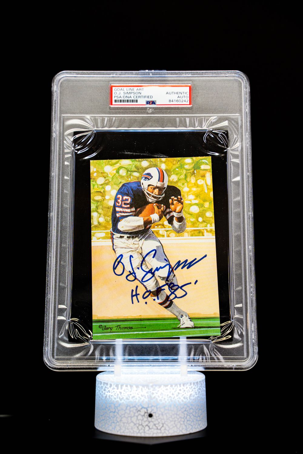 1994 H.O.F. Cards Hall of Fame Signature Series O.J. Simpson Auto (SN: 1613/5000) Large Sized Card