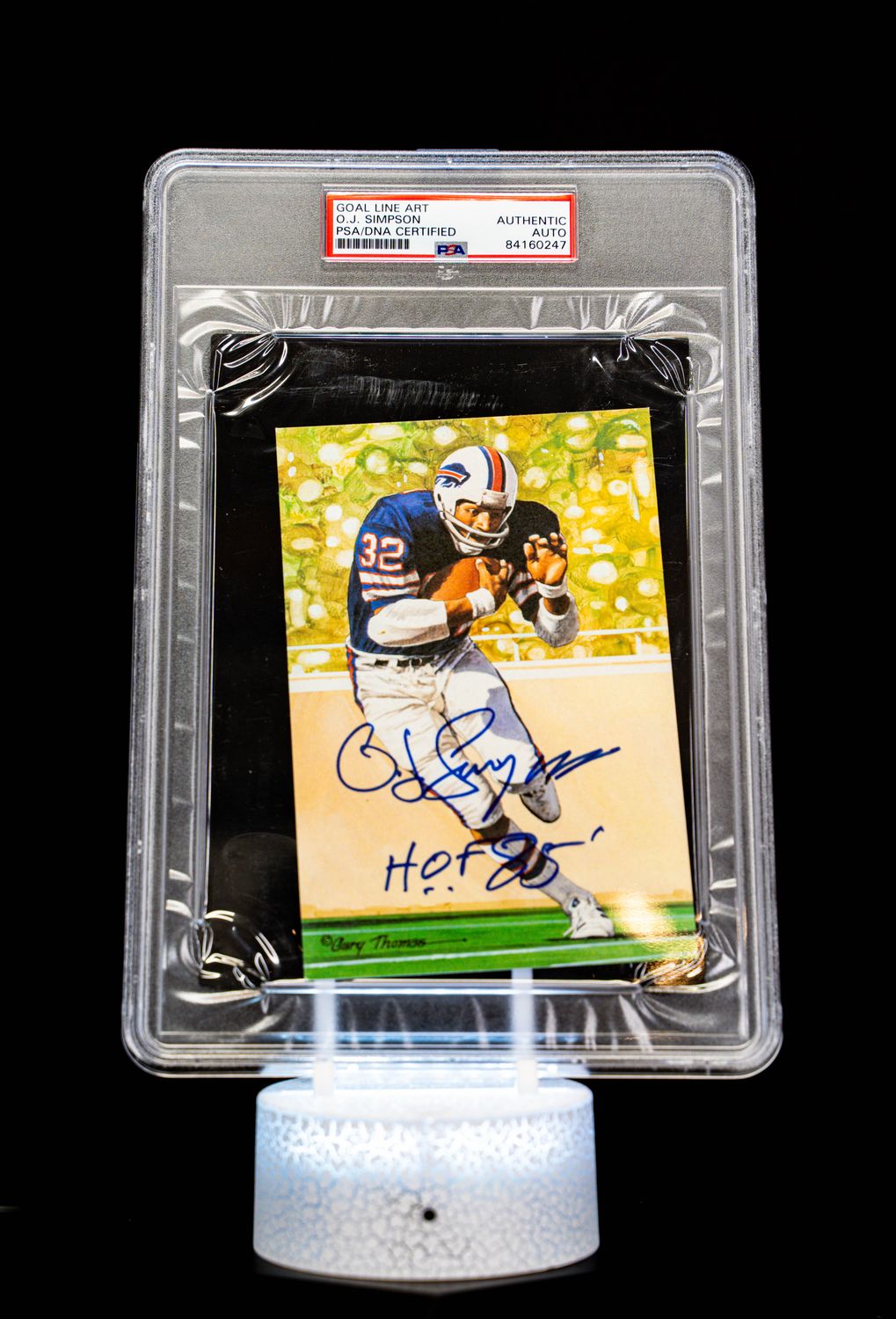 1994 H.O.F. Cards Hall of Fame Signature Series O.J. Simpson Auto (SN: 1671/5000) Large Sized Card