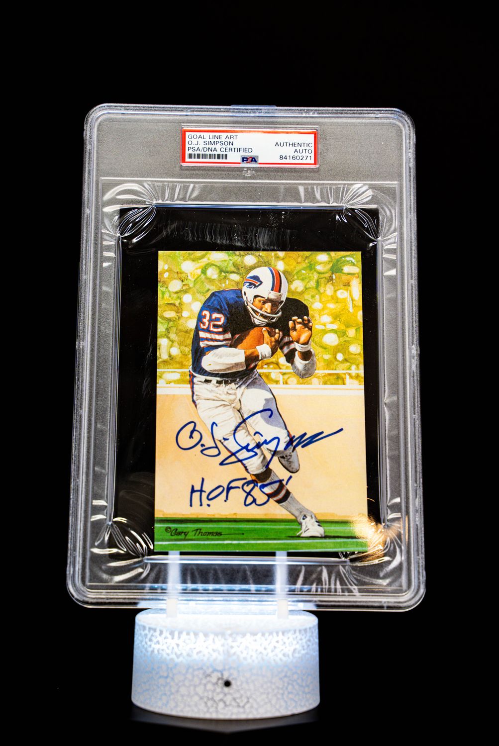 1994 H.O.F. Cards Hall of Fame Signature Series O.J. Simpson Auto (SN: 0122/5000) Large Sized Card