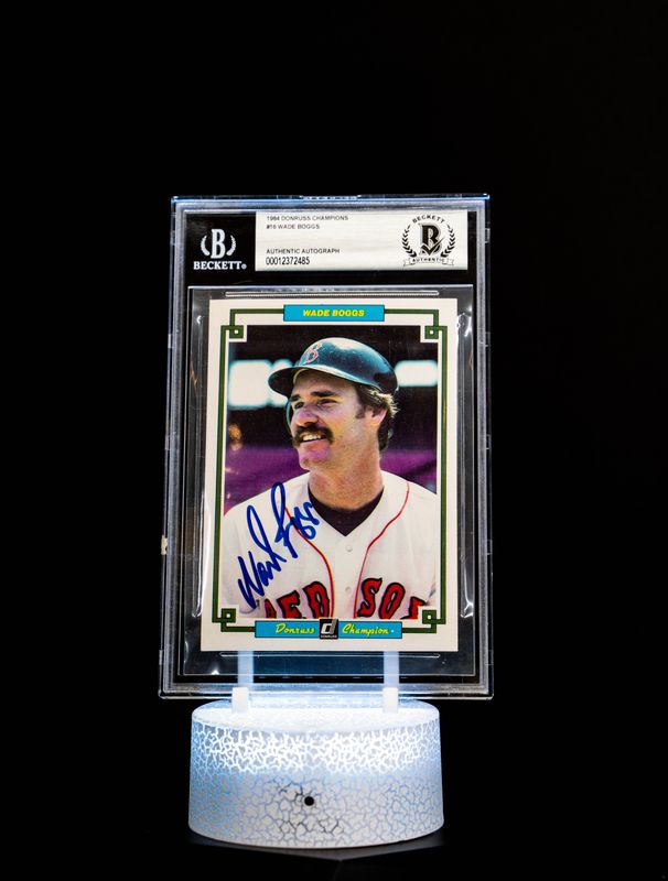 1984 Donruss Champions Oversized Card Autographed, Wade Boggs #16