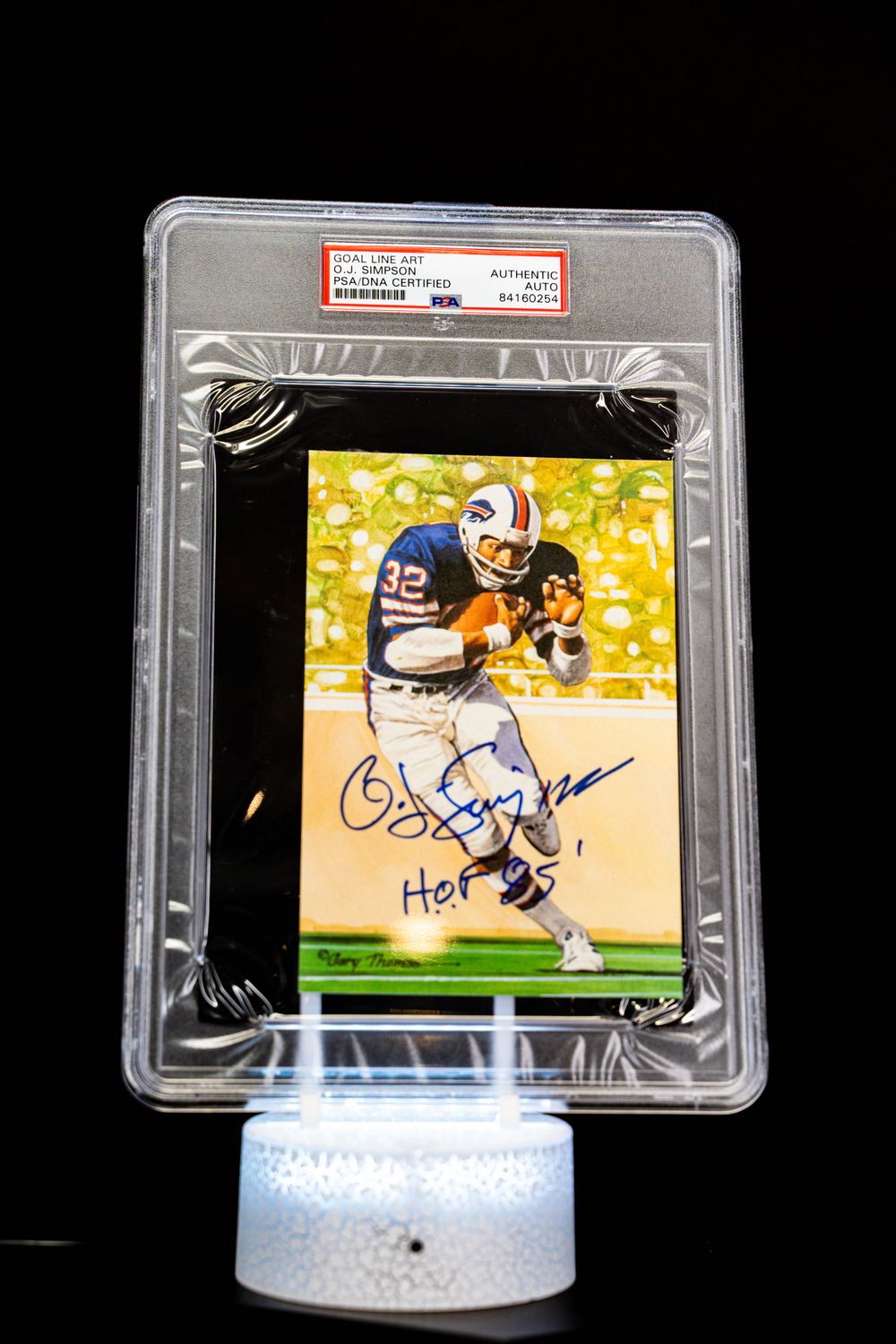 1994 H.O.F. Cards Hall of Fame Signature Series O.J. Simpson Auto (SN: 2134/5000) Large Sized Card