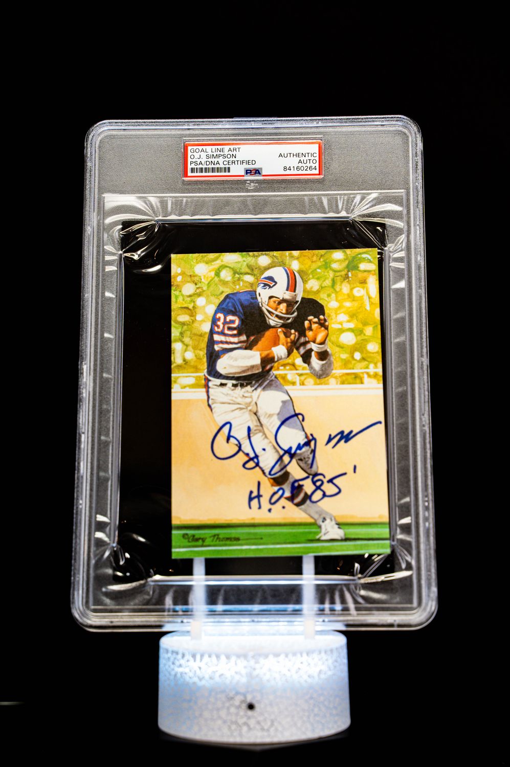 1994 H.O.F. Cards Hall of Fame Signature Series O.J. Simpson Auto (SN: 1612/5000) Large Sized Card
