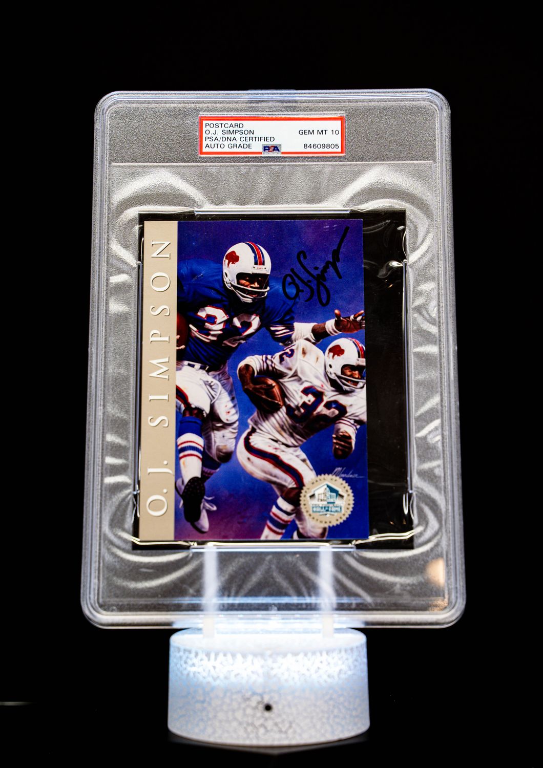 1998 H.O.F. Cards Hall of Fame Signature Series O.J. Simpson Auto (SN: 1258/2500) Large Sized Card