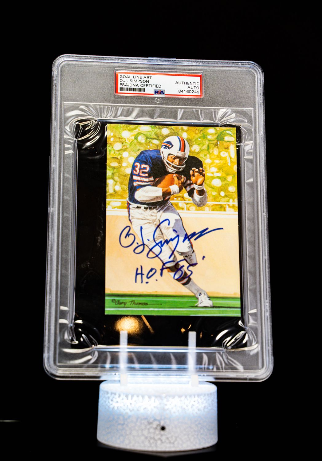 1994 H.O.F. Cards Hall of Fame Signature Series O.J. Simpson Auto (SN: 1672/5000) Large Sized Card