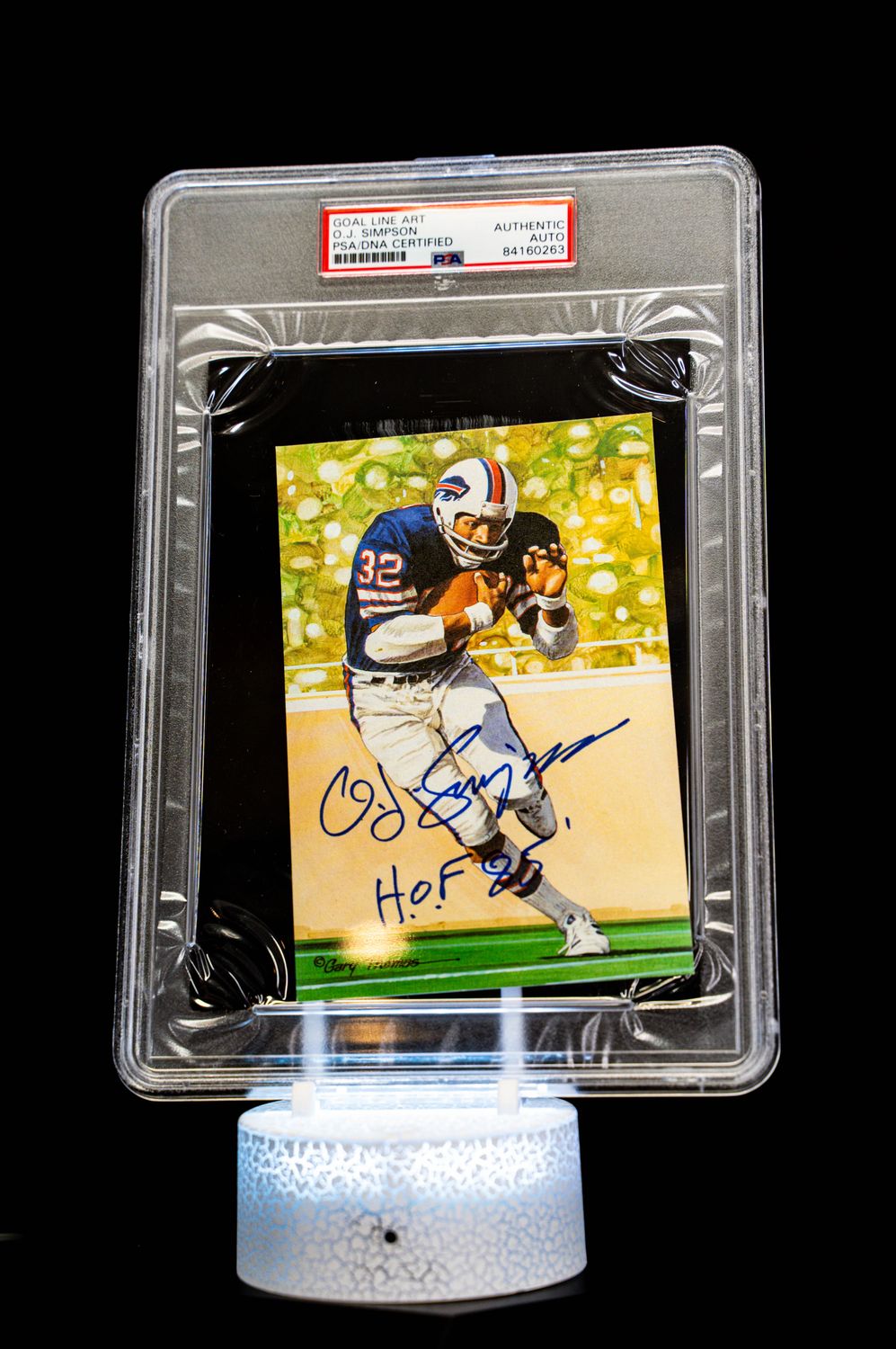 1994 H.O.F. Cards Hall of Fame Signature Series O.J. Simpson Auto (SN: 2147/5000) Large Sized Card