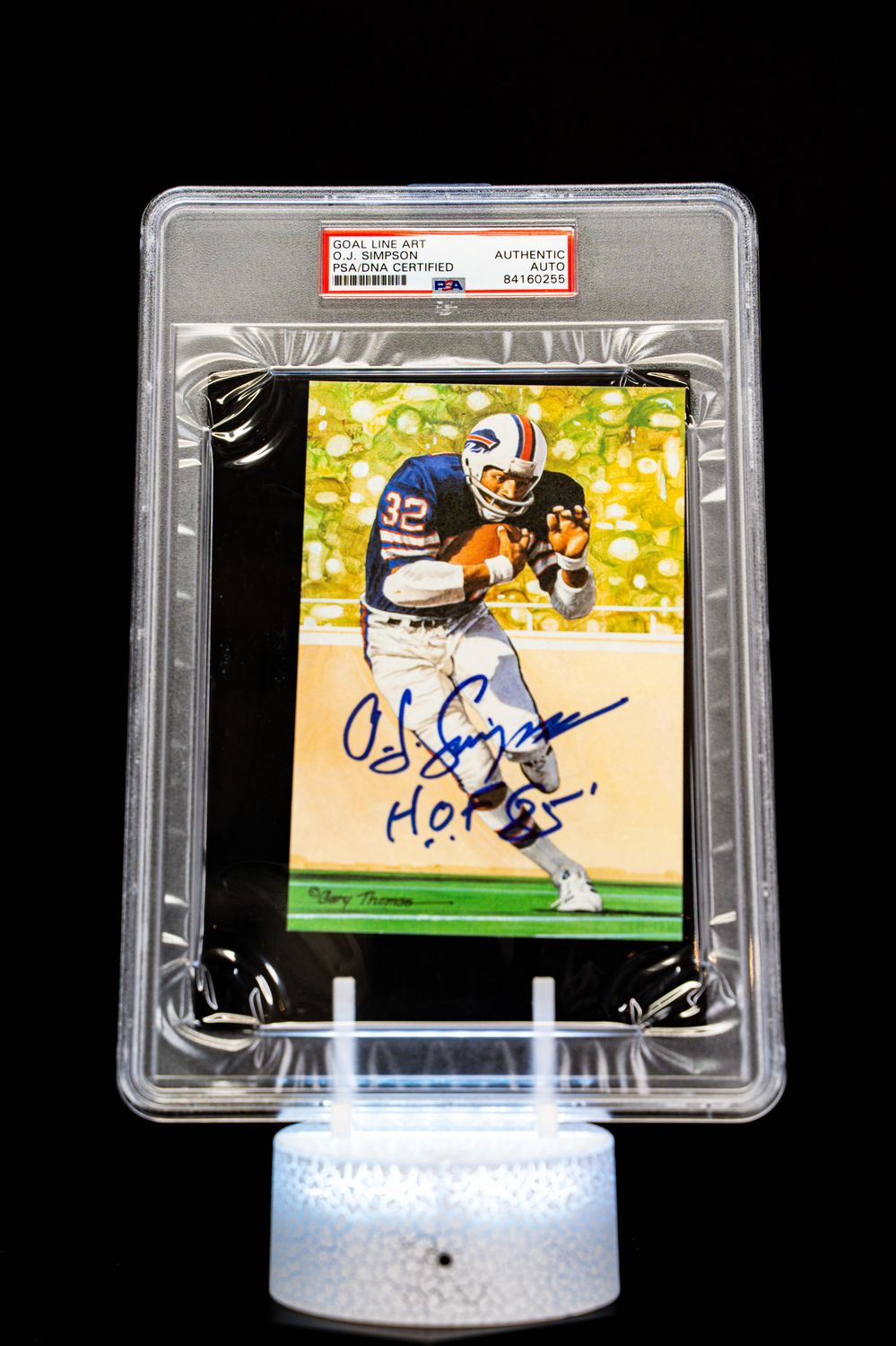 1994 H.O.F. Cards Hall of Fame Signature Series O.J. Simpson Auto (SN: 4220/5000) Large Sized Card