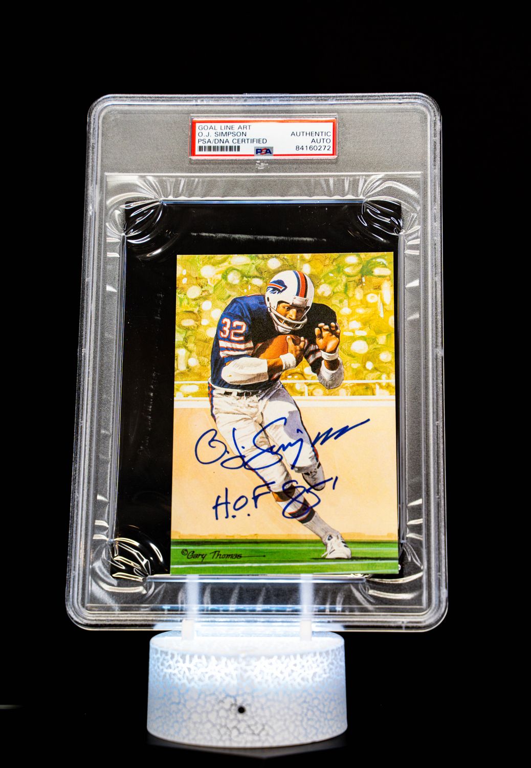 1994 H.O.F. Cards Hall of Fame Signature Series O.J. Simpson Auto (SN: 2135/5000) Large Sized Card
