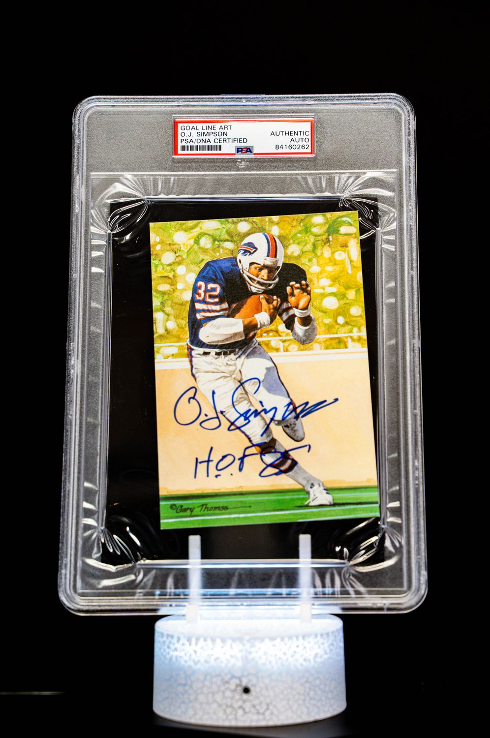 1994 H.O.F. Cards Hall of Fame Signature Series O.J. Simpson Auto (SN: 1687/5000) Large Sized Card