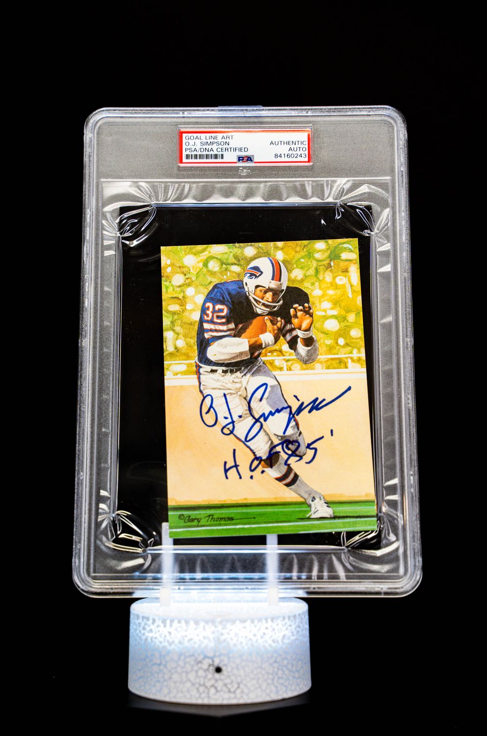 1994 H.O.F. Cards Hall of Fame Signature Series O.J. Simpson Auto (SN: 1611/5000) Large Sized Card