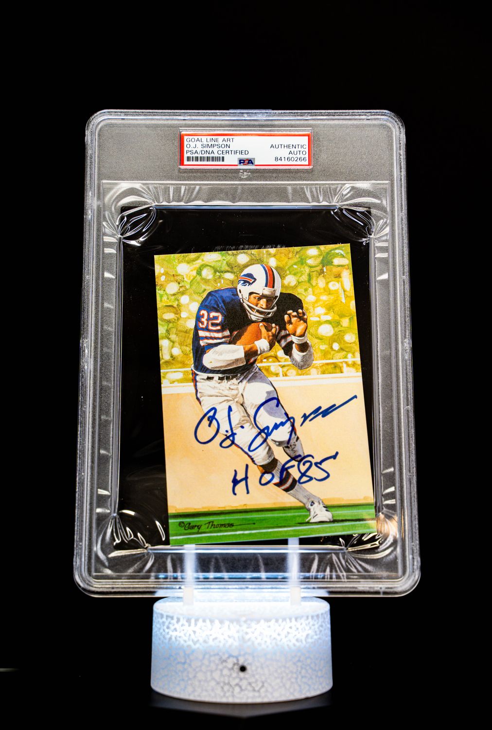 1994 H.O.F. Cards Hall of Fame Signature Series O.J. Simpson Auto (SN: 1678/5000) Large Sized Card