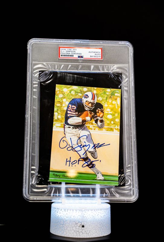 1994 H.O.F. Cards Hall of Fame Signature Series O.J. Simpson Auto (SN: 2310/5000) Large Sized Card