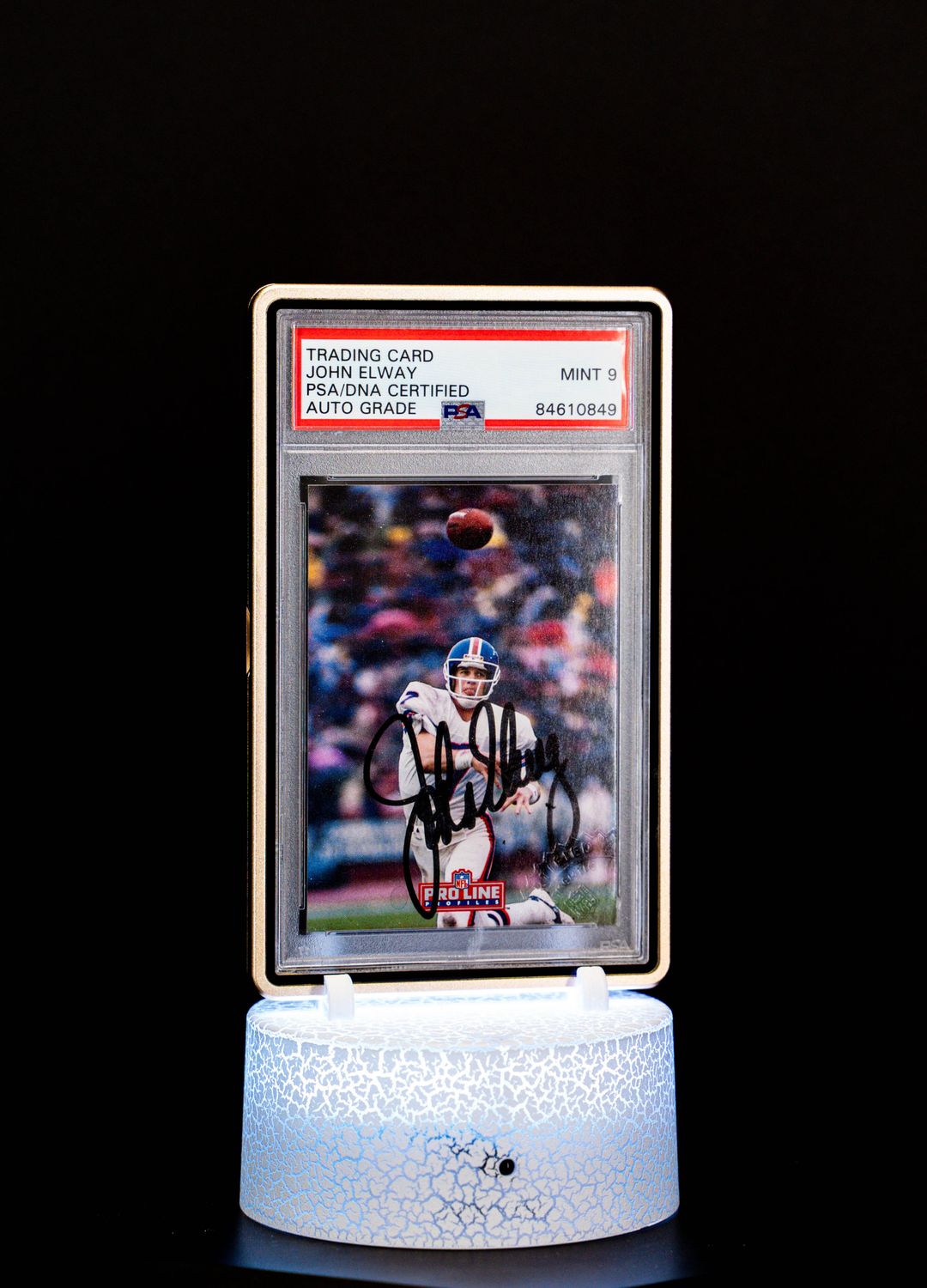 1992 Pro Line Profiles Autograph John Elway PSA Mint 9 #3 of 9