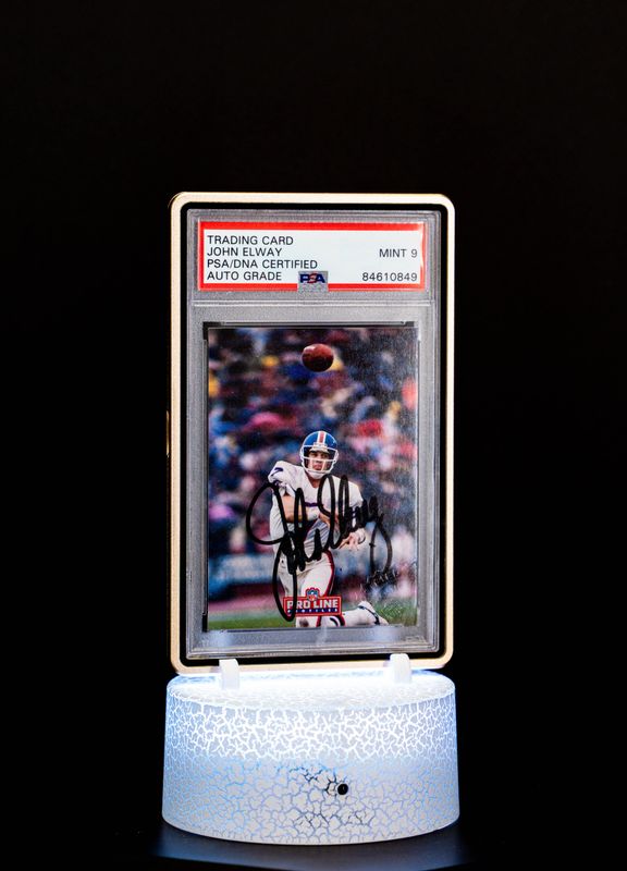 1992 Pro Line Profiles Autograph John Elway PSA Mint 9 #3 of 9