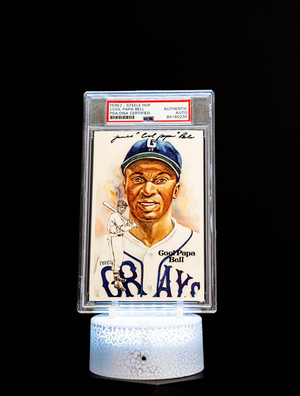 1981 Perez - Steele HOF Autographed Postcard Cool Papa Bell (SN: 09539/10,000)