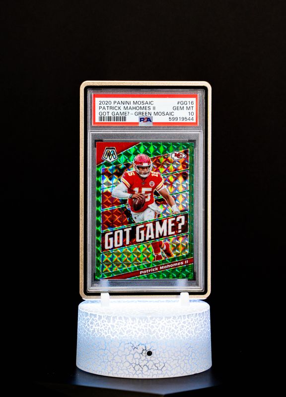 2021 Panini Mosaic Got Game Green Mosaic (NO AUTOGRAPH), Patrick Mahomes II #GG16 (PSA GEM MT 10 PSA: #59919544)