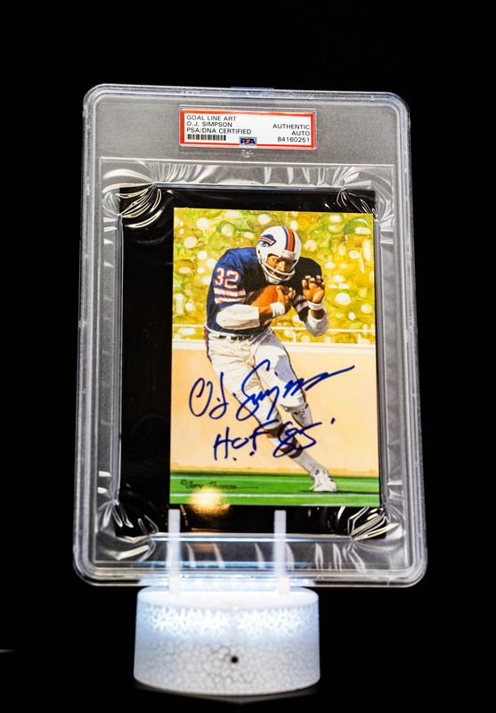 1994 H.O.F. Cards Hall of Fame Signature Series O.J. Simpson Auto (SN: 3678/5000) Large Sized Card