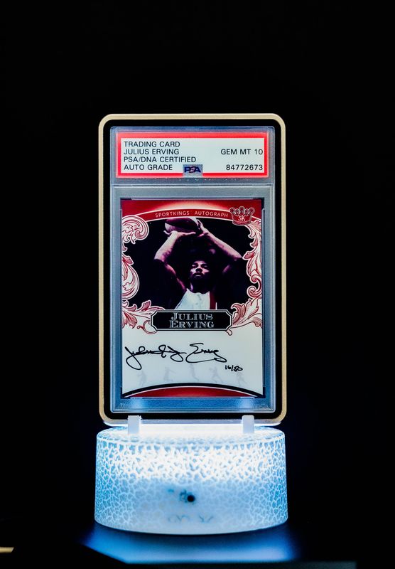 2021 Sports Kings Autographs Julius Erving #A71 (SN: 16/50) PSA Auto GEM MT 10
