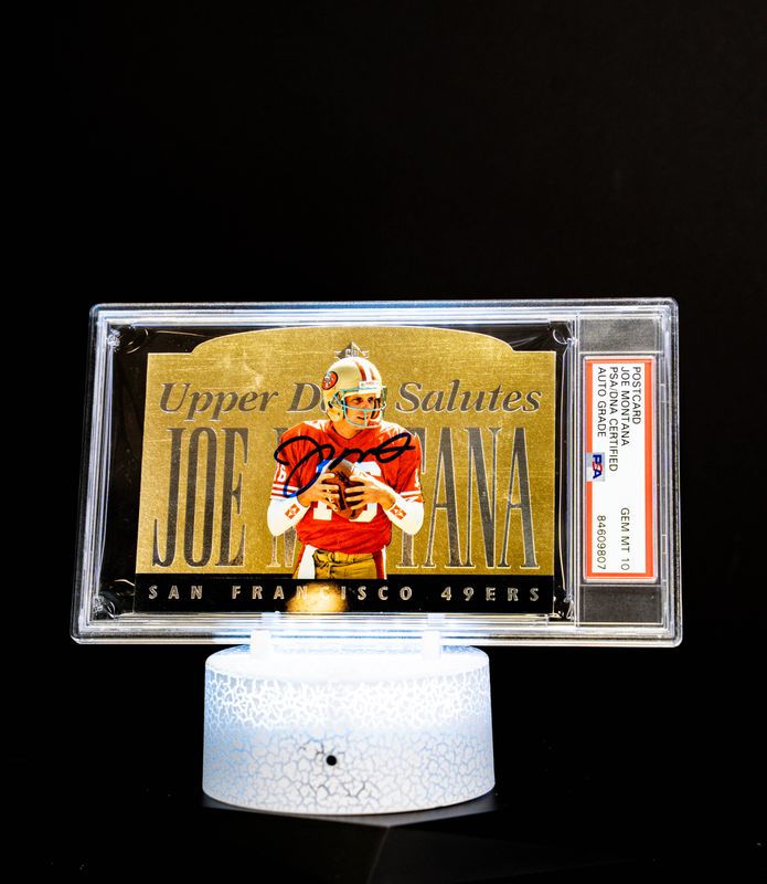 1995 Upper Deck SP Salutes Joe Montana #JM1 (SN: 8145/10,000) PSA Auto GEM MT 10