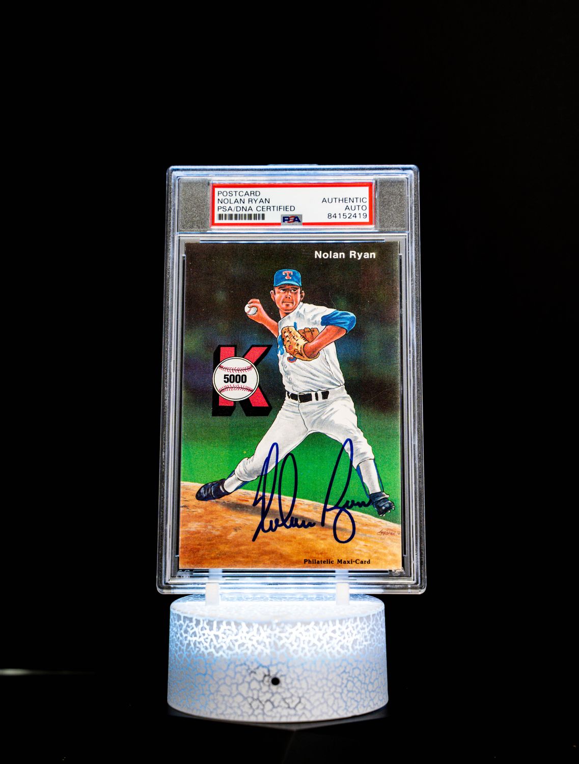 Post Card K, 5000 Autographed Nolan Ryan