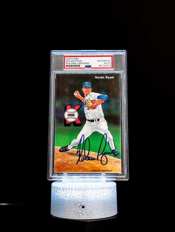 Post Card K, 5000 Autographed Nolan Ryan