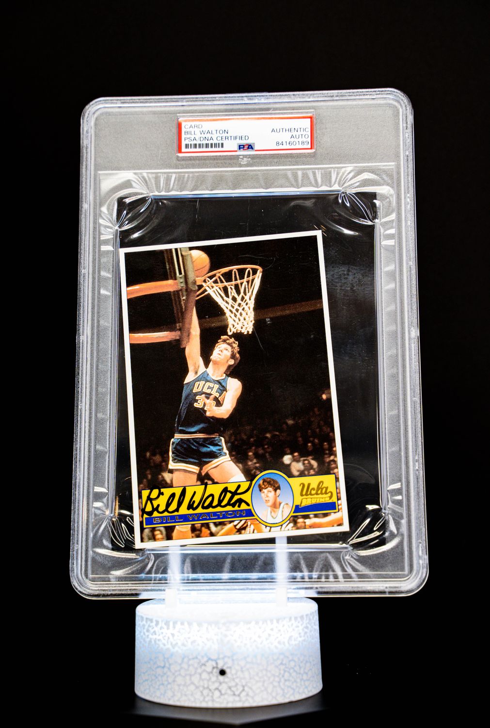 4x6 Jumbo Basketball Card Autographed by Bill Walton (UCLA)
