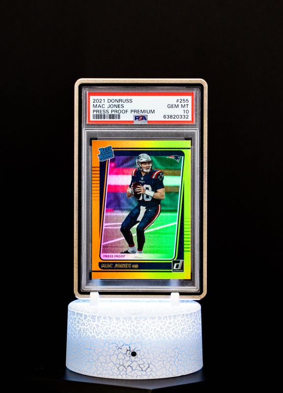 2021 Donruss Press Room Premium (No Autograph), Mac Jones #255 (PSA Gem Mint 10) – Cert #63820332