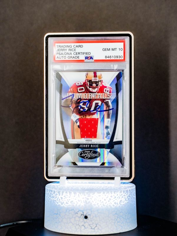 2009 Panini Certified Immortals Jerry Rice #209 (SN: 162/250) PSA Auto GEM MT 10