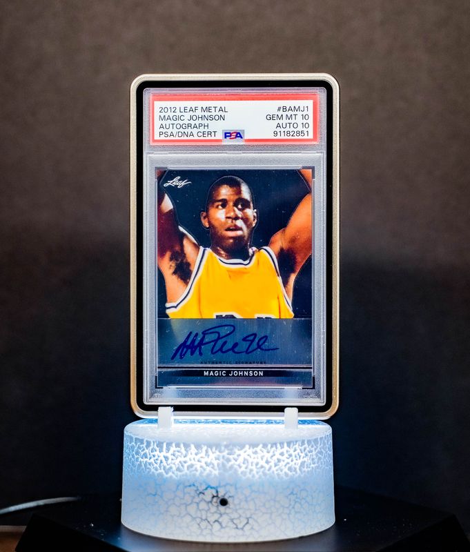 2012 Leaf Metal Magic Johnson #BAMJ1 – PSA GEM MT 10, Auto 10 (PSA Cert #91182851)