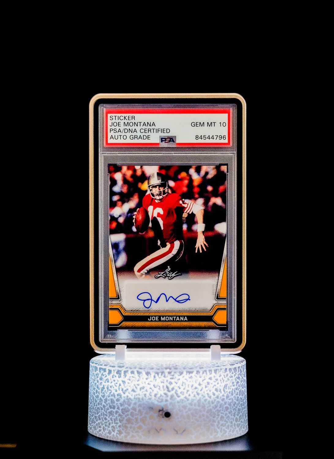 2021 Leaf Multi-Sport Gold Auto Joe Montana #BA-JM1 PSA GEM MT 10, Auto 10