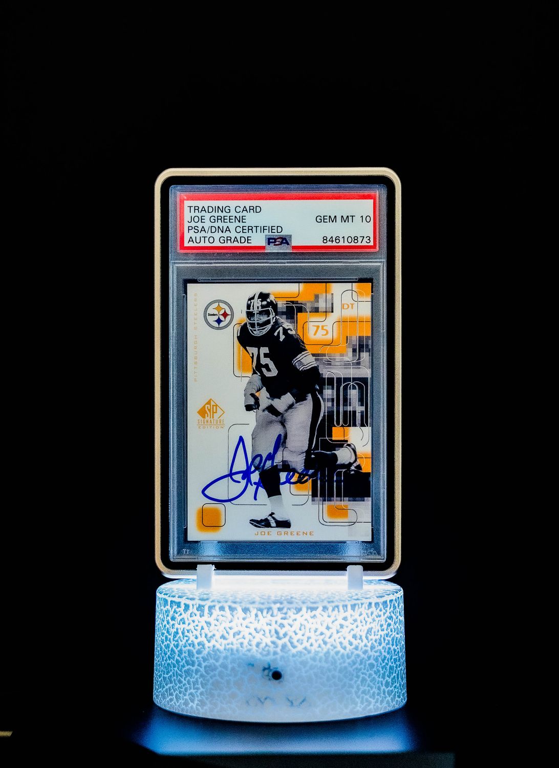 1999 Upper Deck SP Signature Edition Joe Greene #139 PSA GEM MT 10, Auto 10