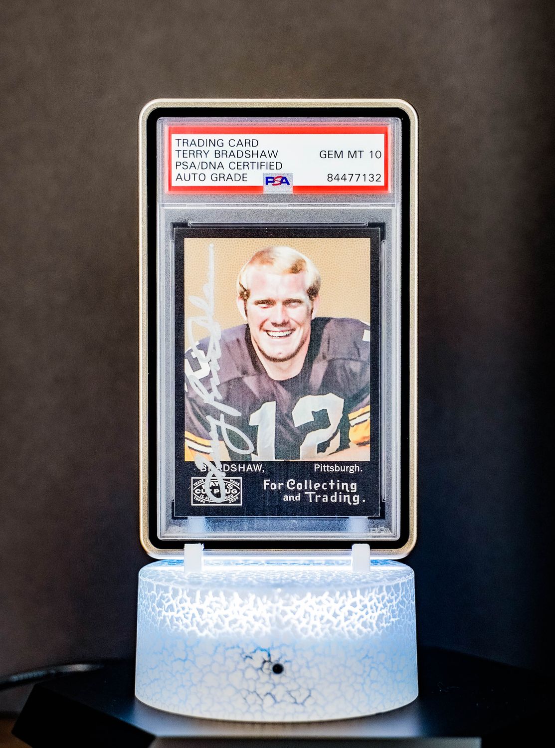 2008 Topps Mayo Terry Bradshaw #118 PSA GEM MT 10, Auto 10
