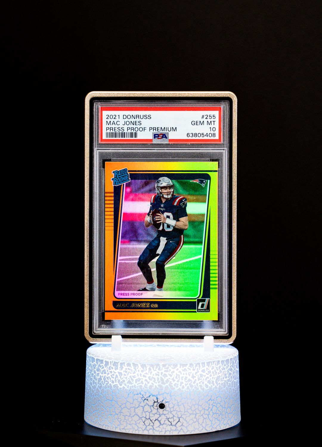 2021 Donruss Press Proof Premium Mac Jones PSA GEM MT 10 #255 (No Autograph)
