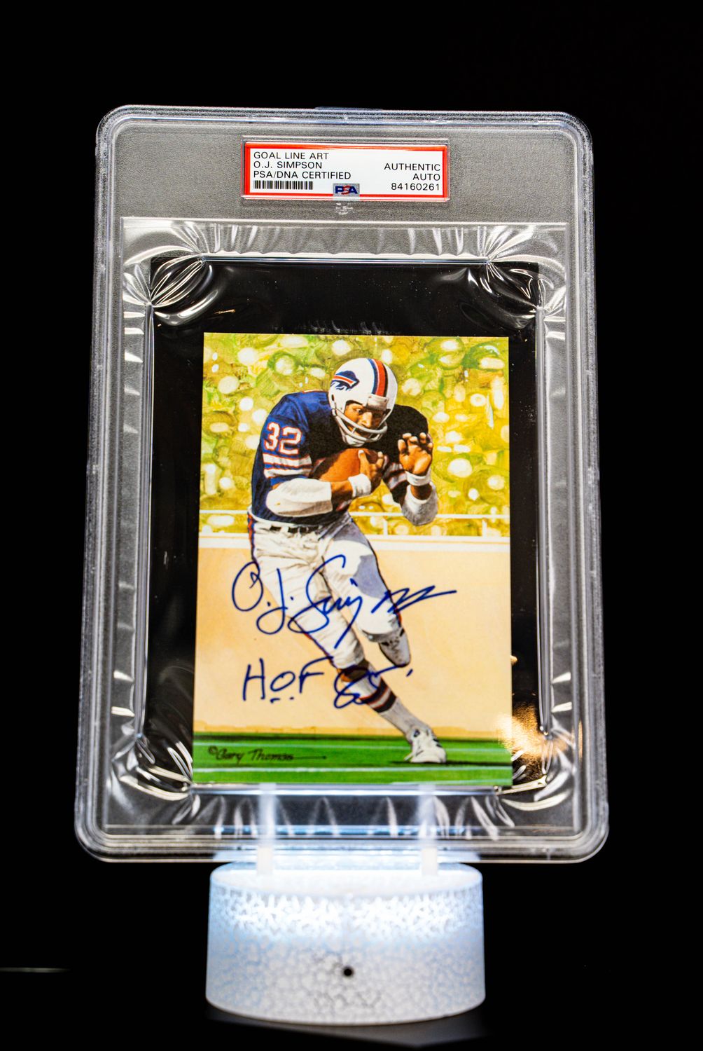 1994 H.O.F. Cards Hall of Fame Signature Series O.J. Simpson Auto (SN: 2293/5000) Large Sized Card