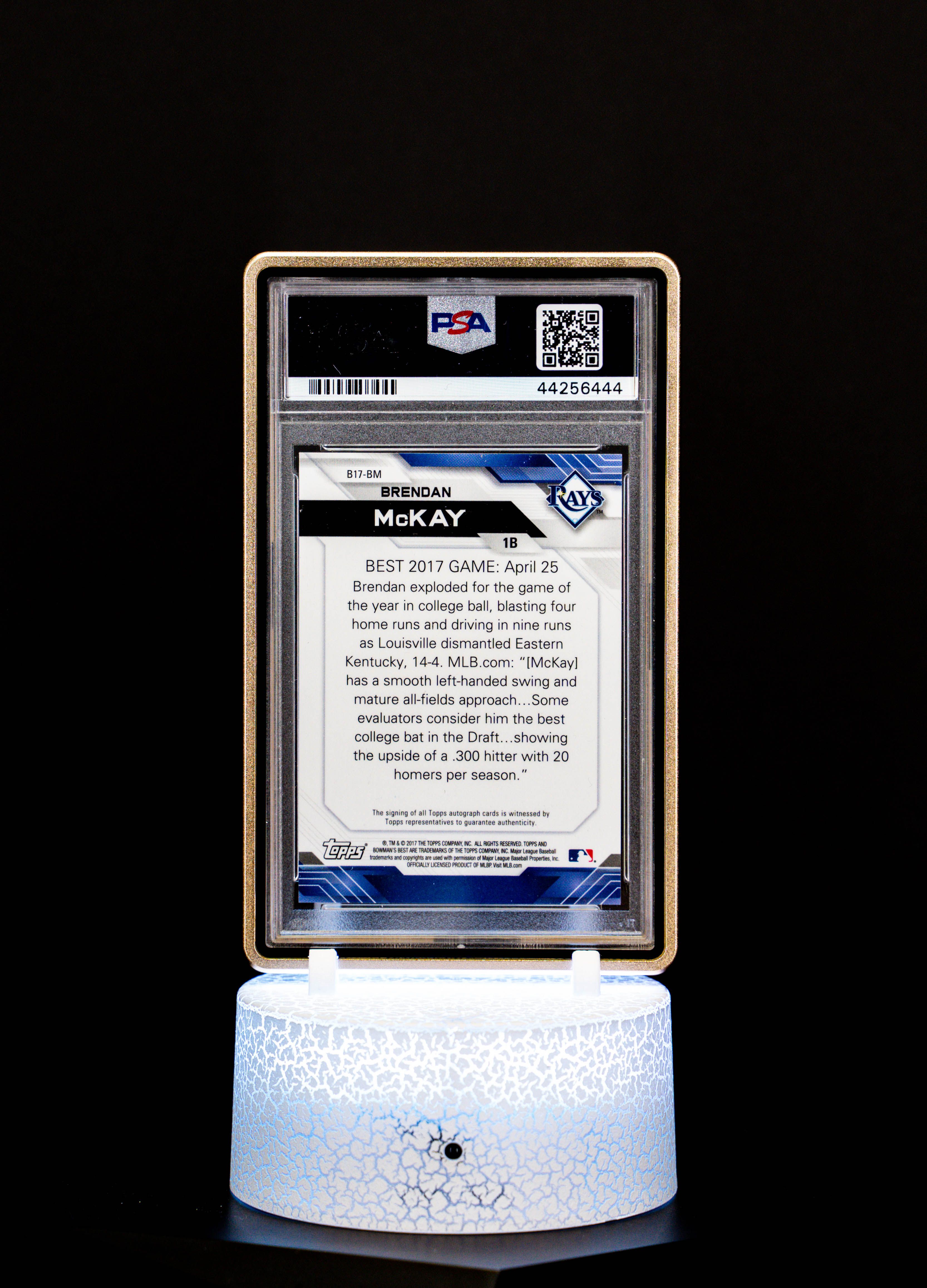 2017 Bowman's Best Best of 2017 Brendan McKay Auto PSA Mint 9 Auto 10 #B17BM