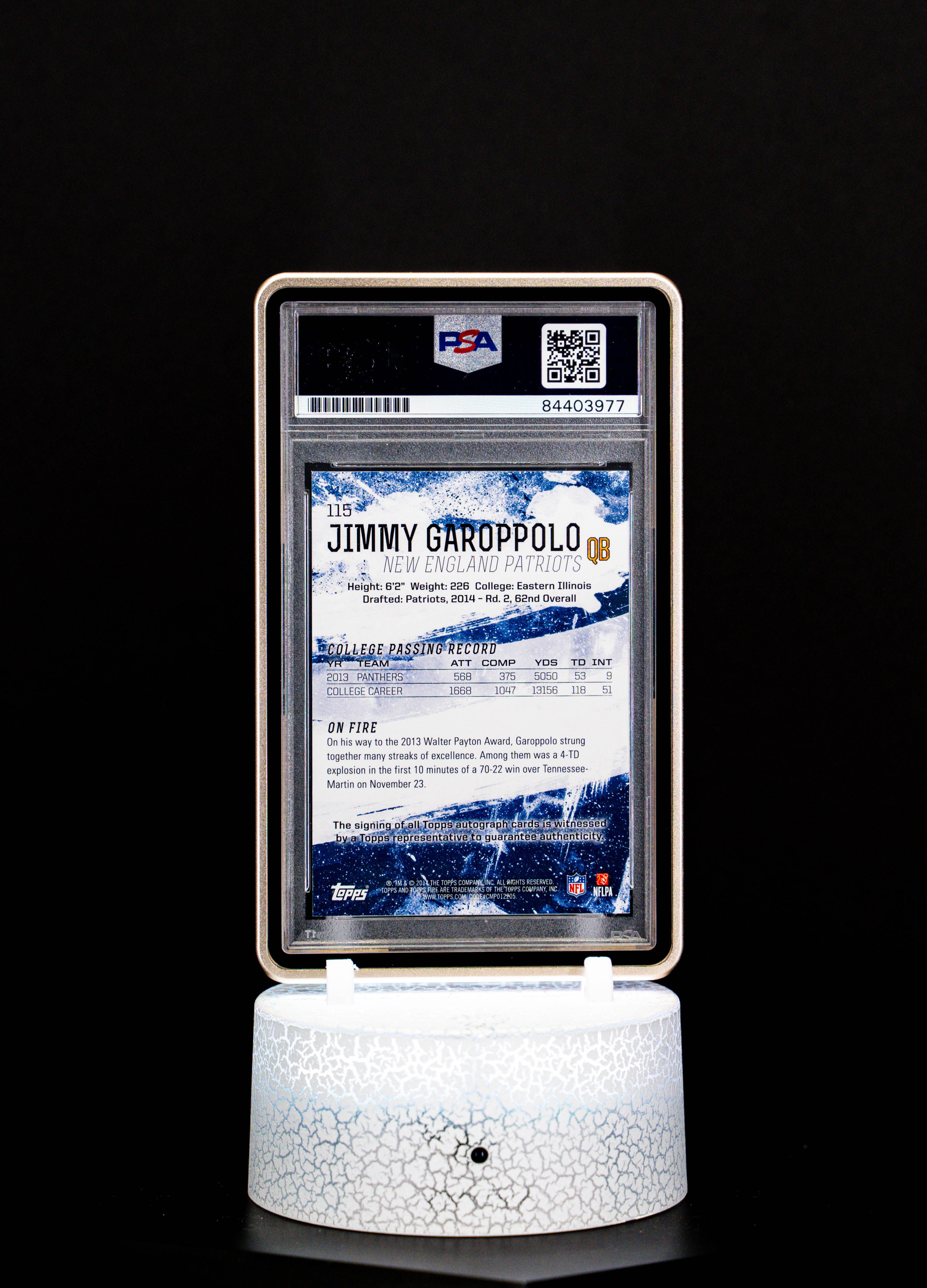 2004 Topps Rookie Autograph, Jimmy Garoppolo, #115