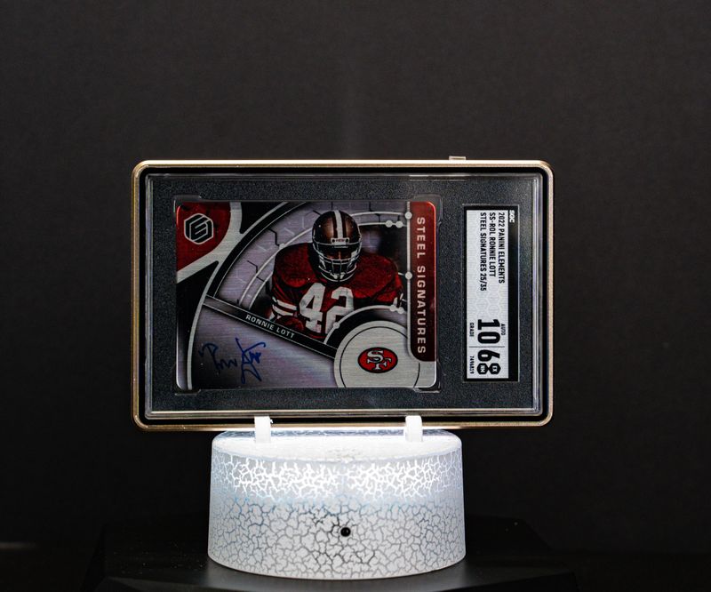 2022 Panini Elements Steel Signatures Ronnie Lott (SN: 25/35) #SS-ROL (SGC EX-MT 6, Auto 10 SGC: #7496819)