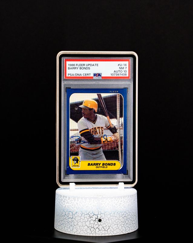 1986 Fleer Update Barry Bonds Autographed #U-14