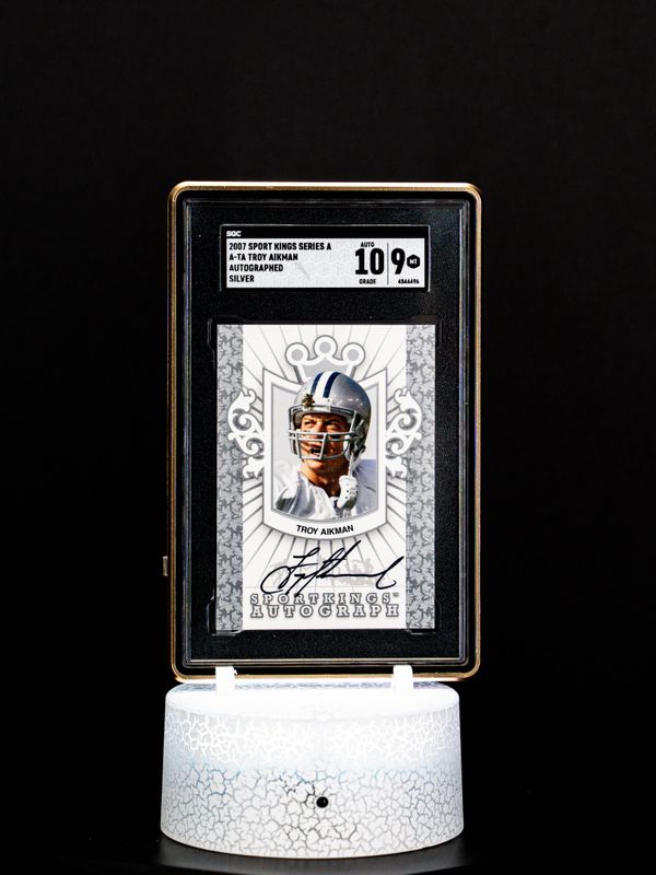 2007 Sport Kings Series A Autographed Silver Troy Aikman #A-TA (SGC MT-9, Auto 10 SGC: #4844496)