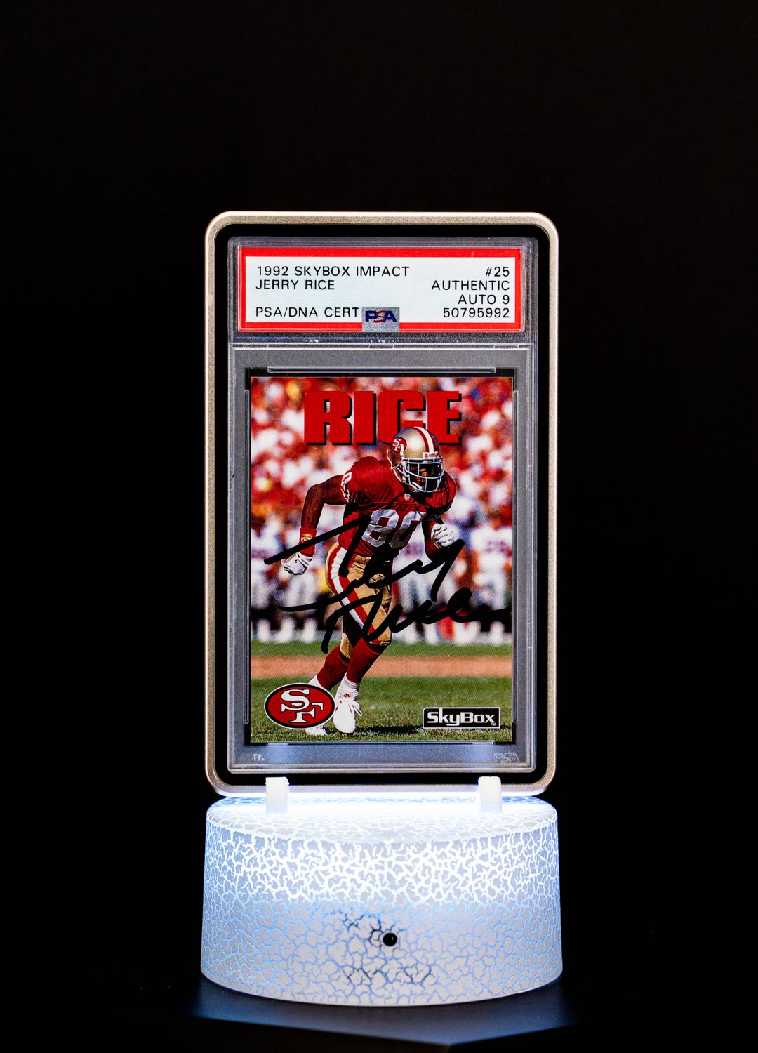 1992 Skybox Impact Autographed, Jerry Rice #25