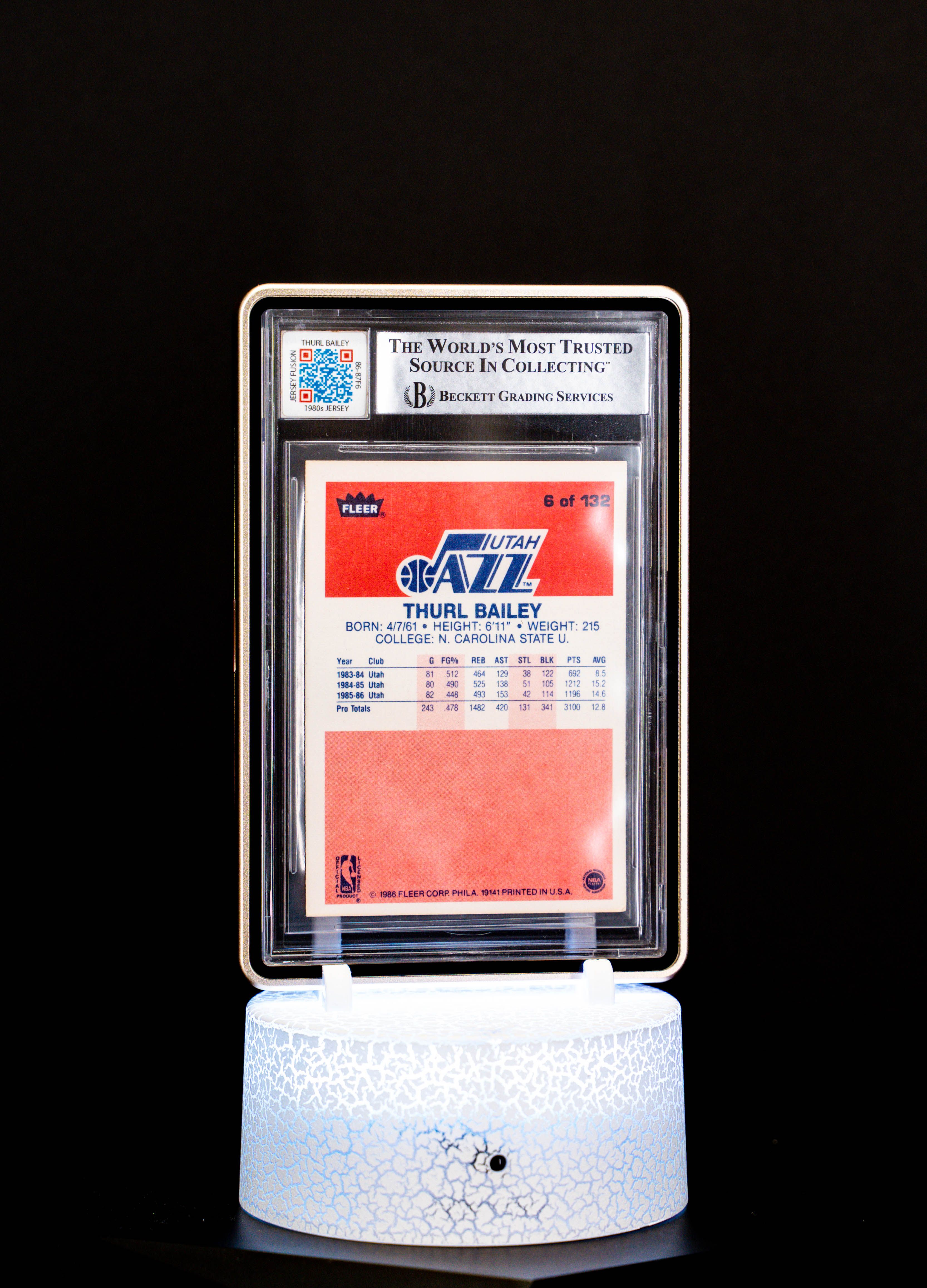 1986-87 Fleer Authentic Autograph, Thurl Bailey #6