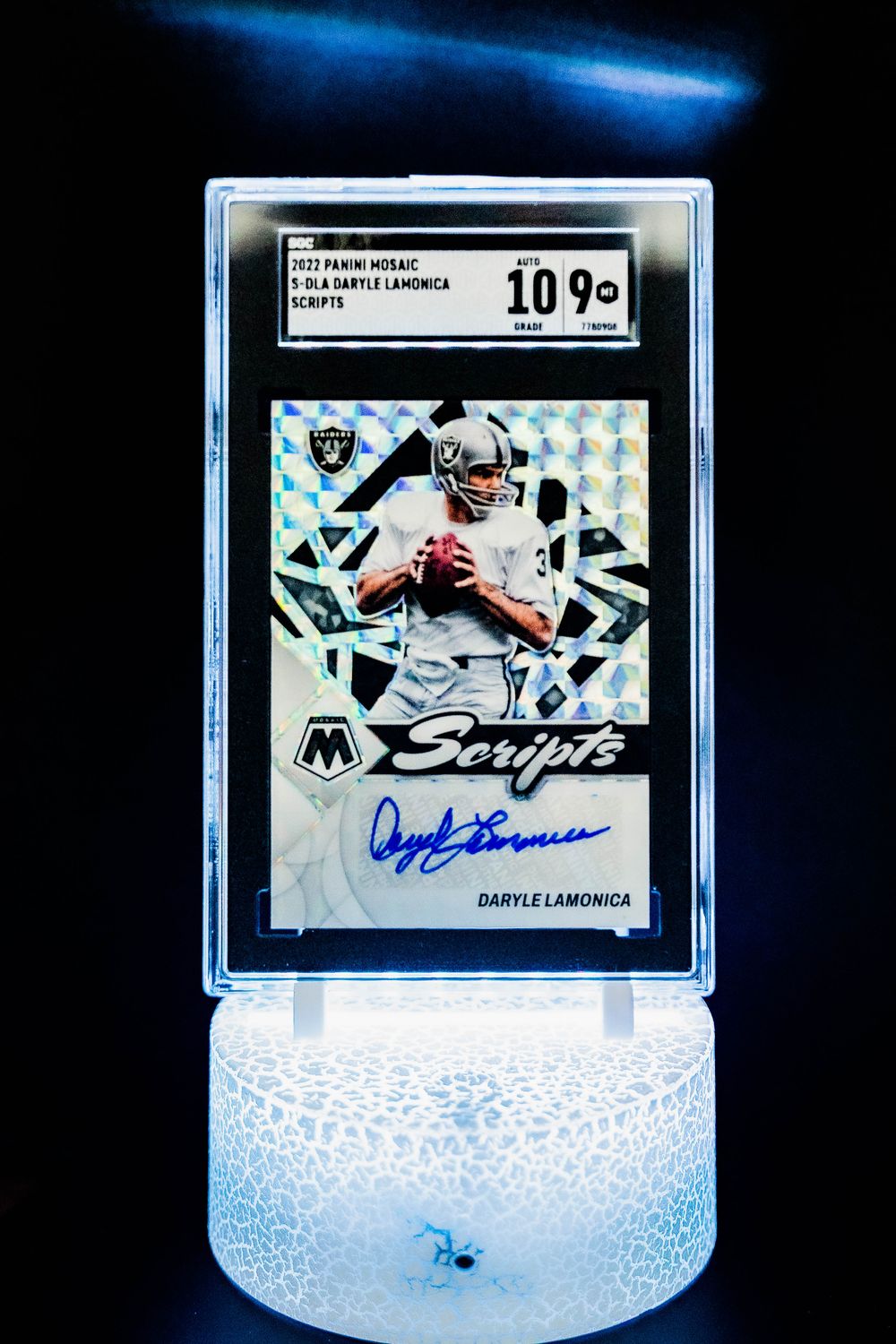 2022 Mosaic Scripts Daryle Lamonica #S-DLA (SGC Card Mint 9, Auto 10 SGC: #7780908)