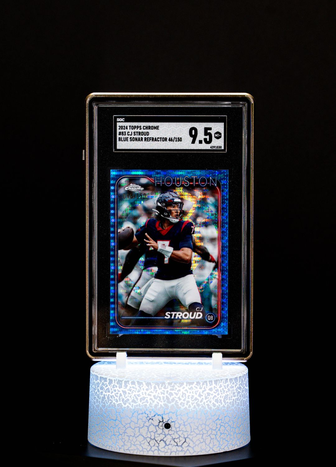 2024 Topps Chrome Blue Sonar Refractor CJ Stroud #83 (SN: 46/150) – SGC MT+ 9.5