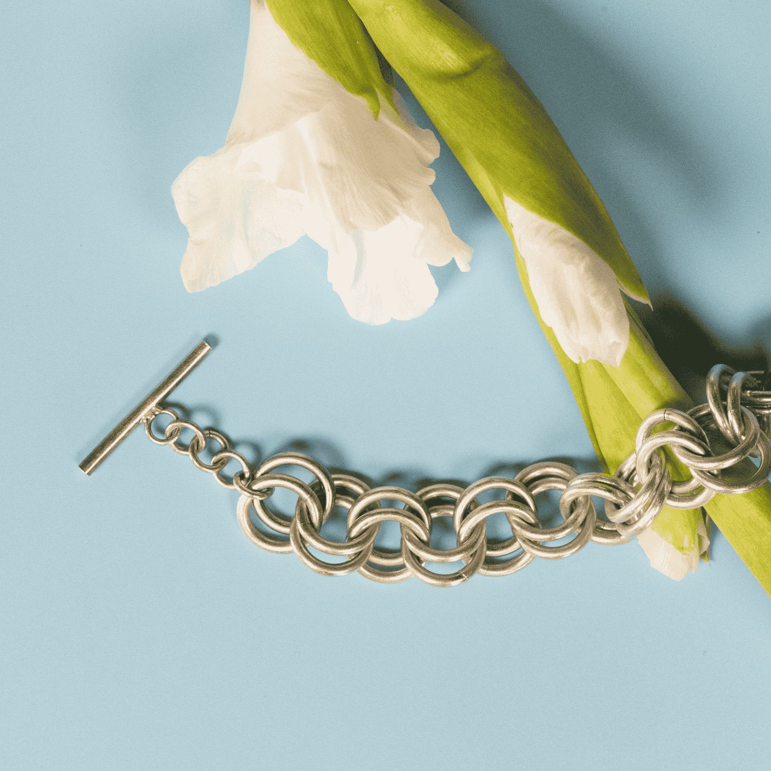 The Starr: 8&quot; Sterling Silver Link Bracelet