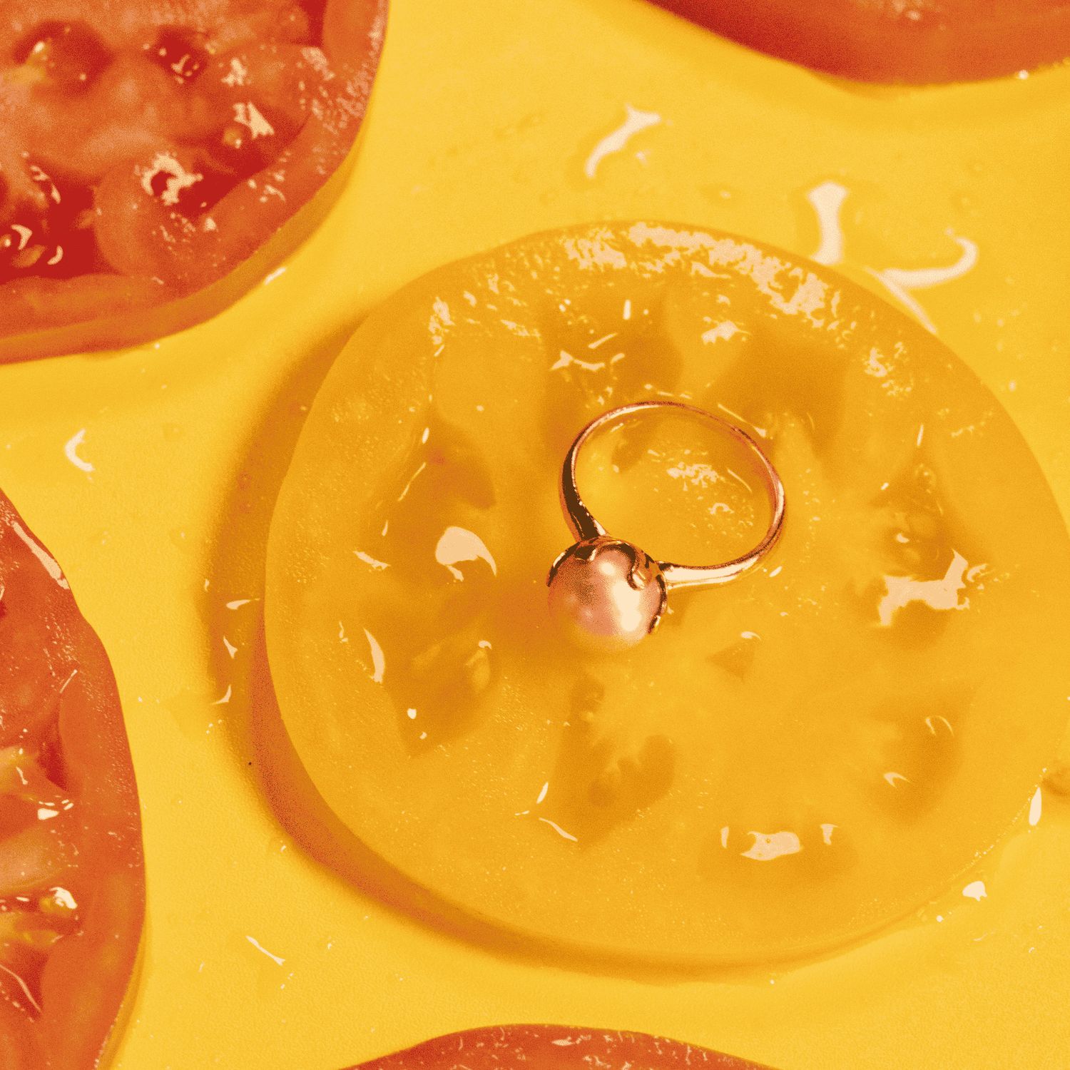 The Lolita: 14K Yellow Gold and Pearl Ring