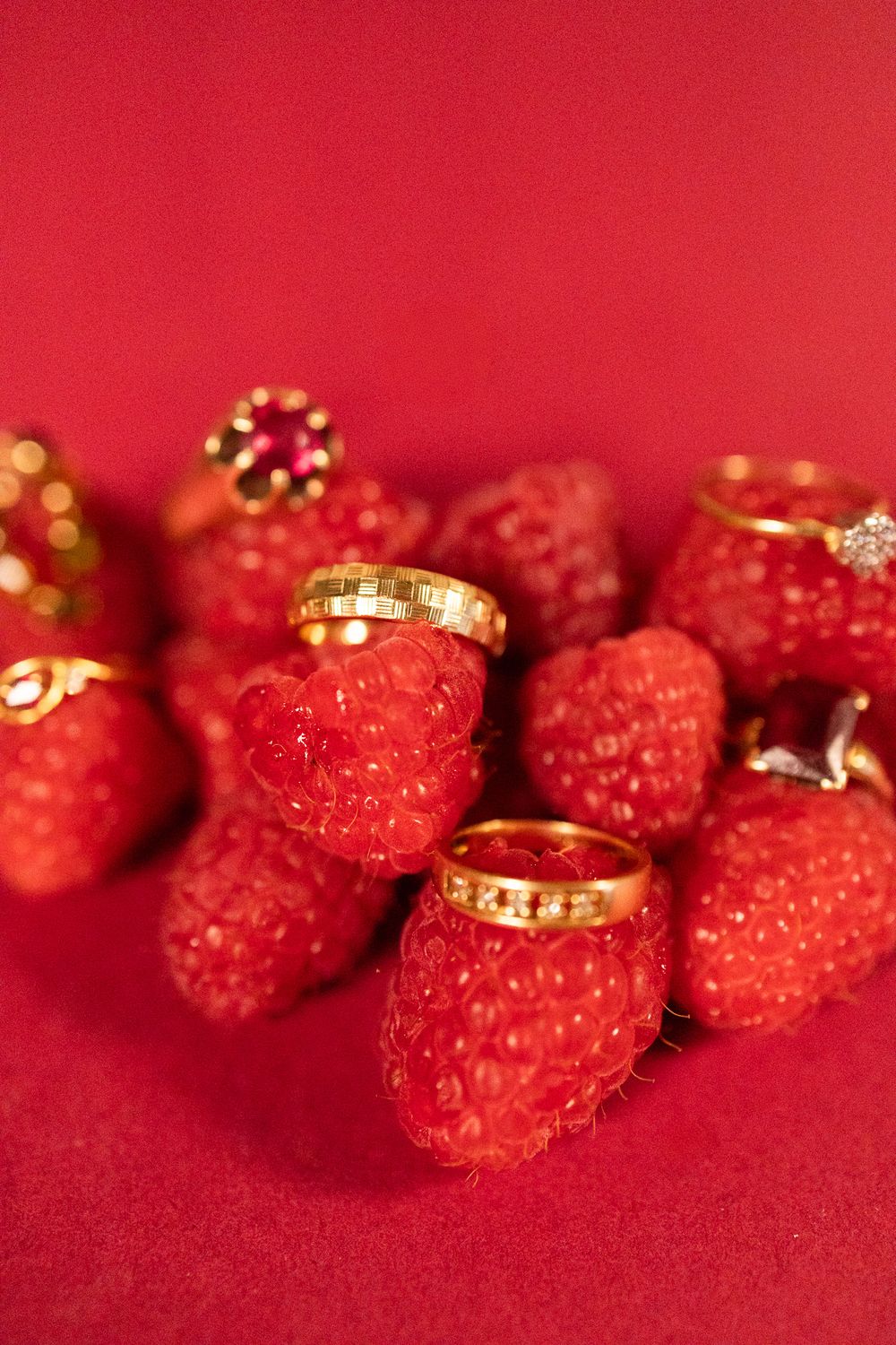 The Maximus: 14K Yellow Gold Band with Etched Basket Weave Pattern Ring