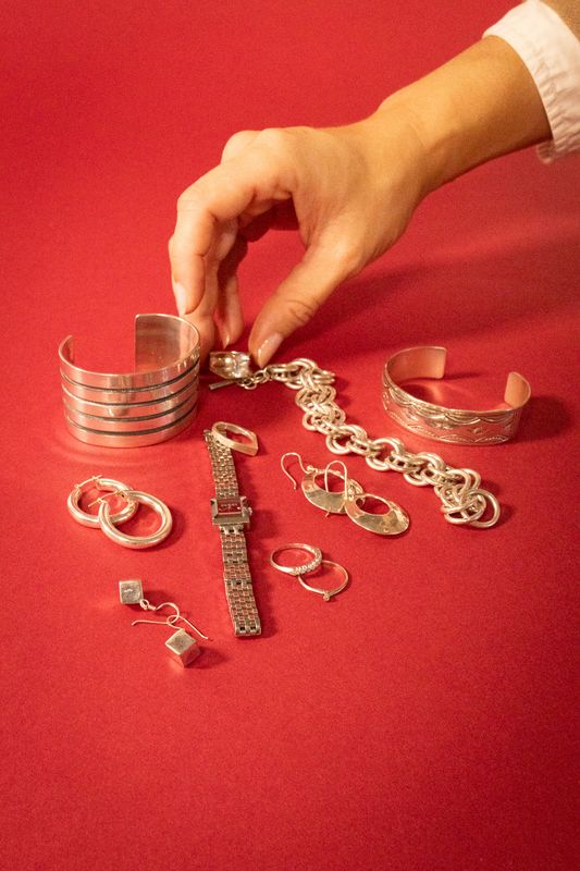 The JP: Sterling Silver Railroad Cuff Bracelet