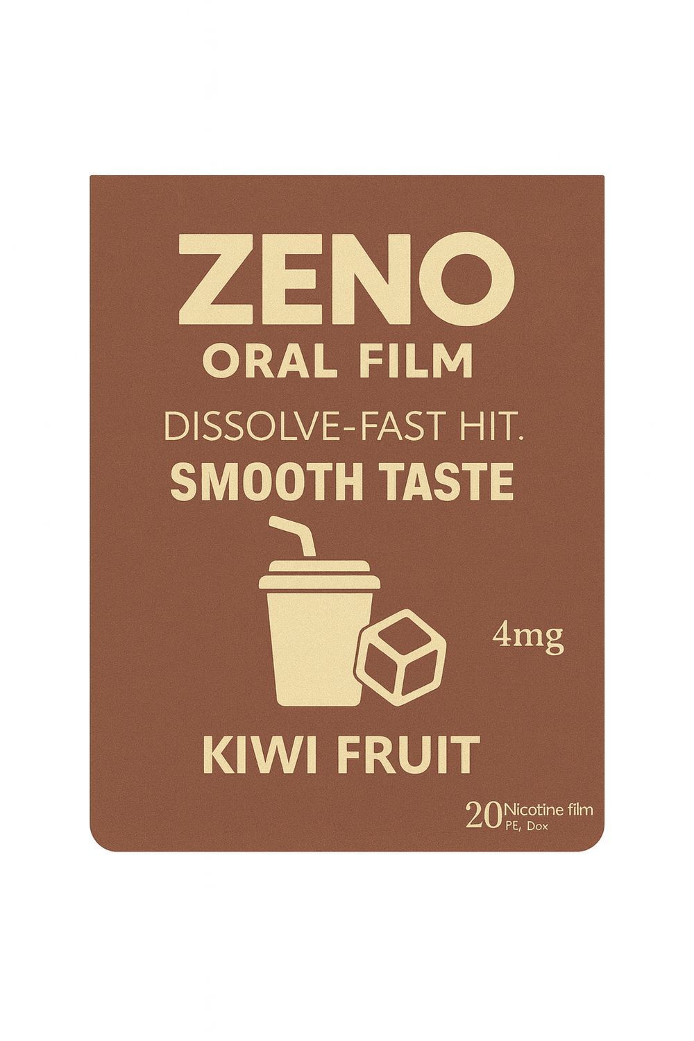 ZENO ORAL FILM KIWI FRUIT 4MG 20 FILMS